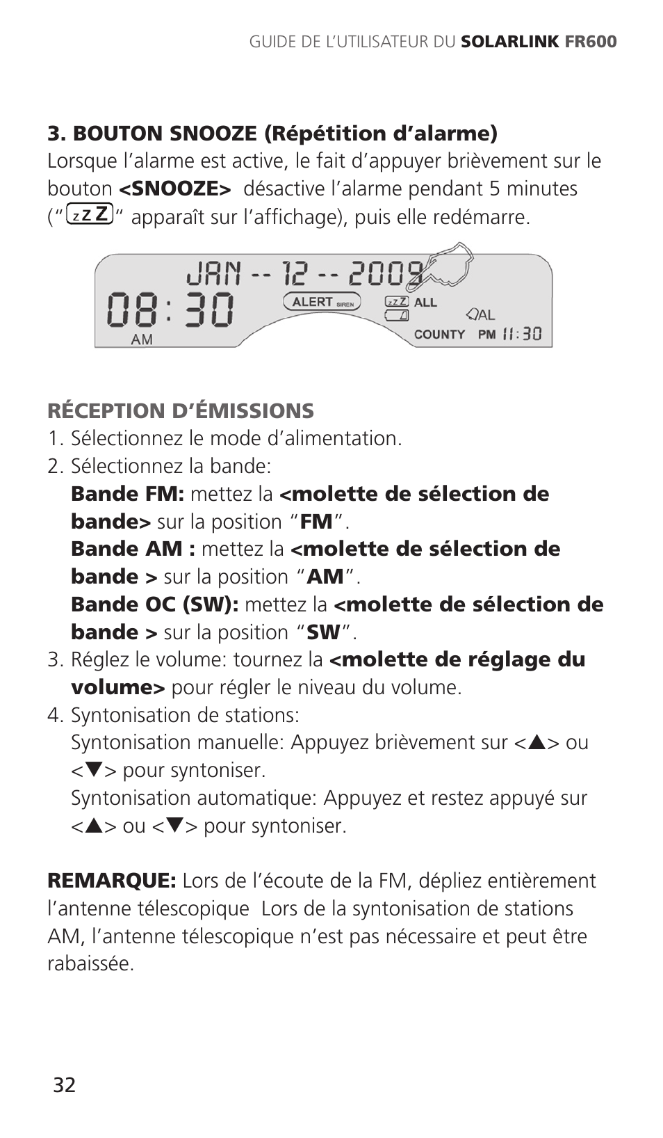 Eton Solarlink ARCFR600R User Manual | Page 32 / 68