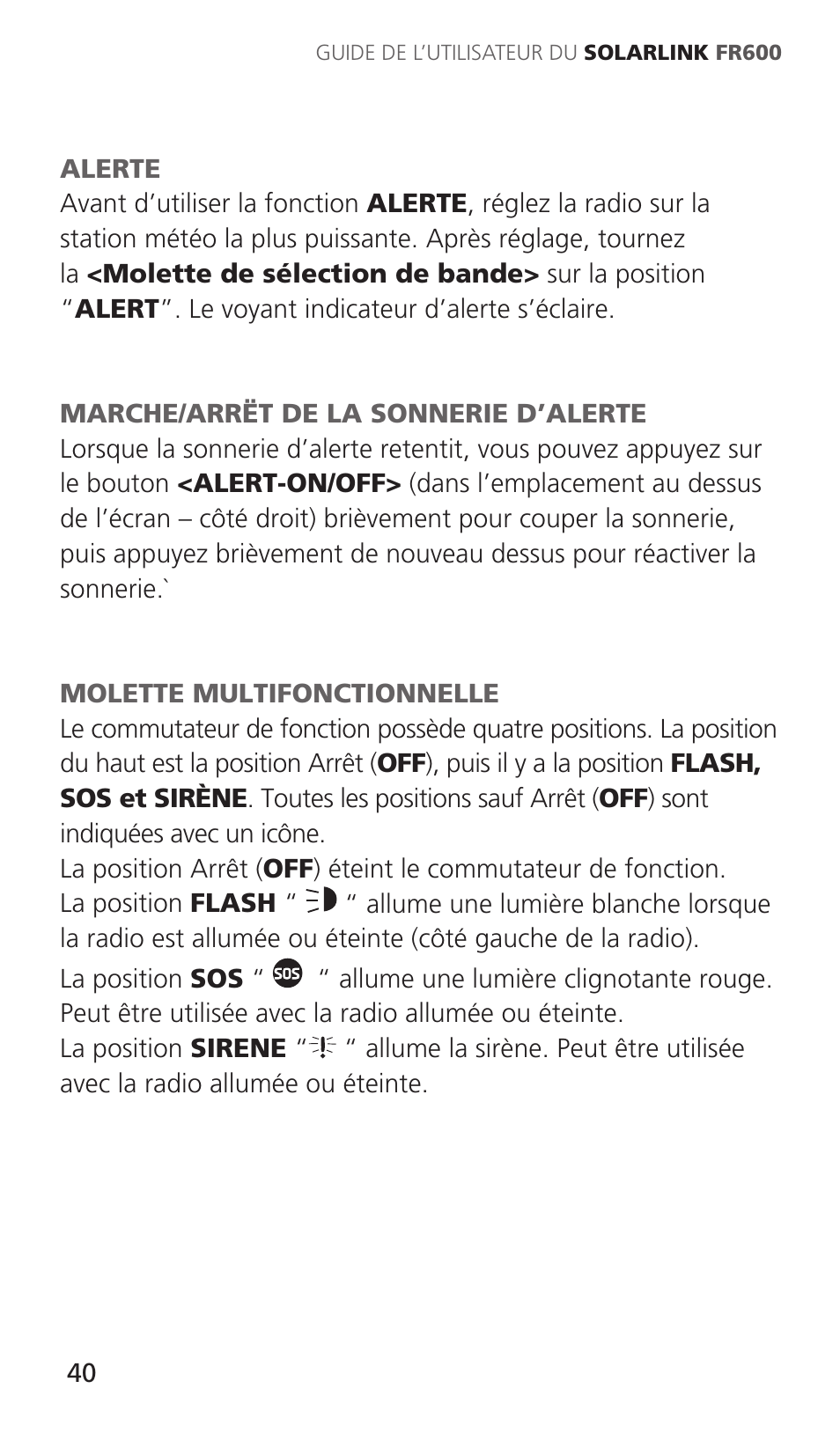 Eton Solarlink ARCFR600R User Manual | Page 40 / 68