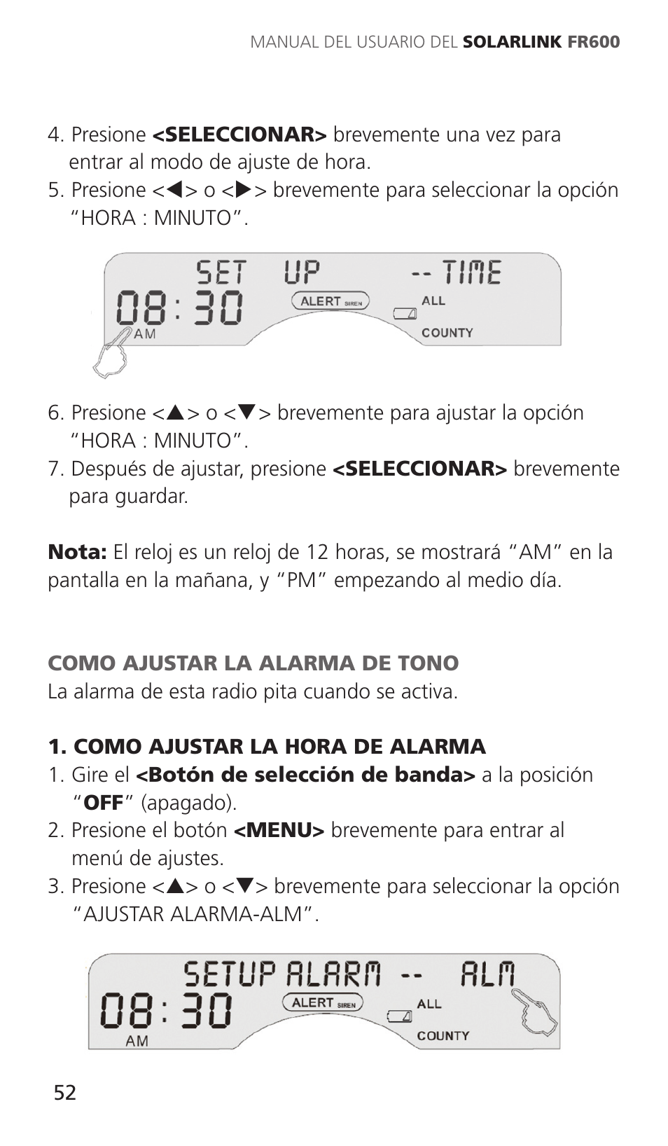 Eton Solarlink ARCFR600R User Manual | Page 52 / 68