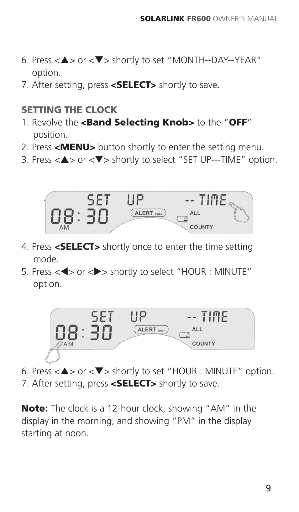 Eton Solarlink ARCFR600R User Manual | Page 9 / 68