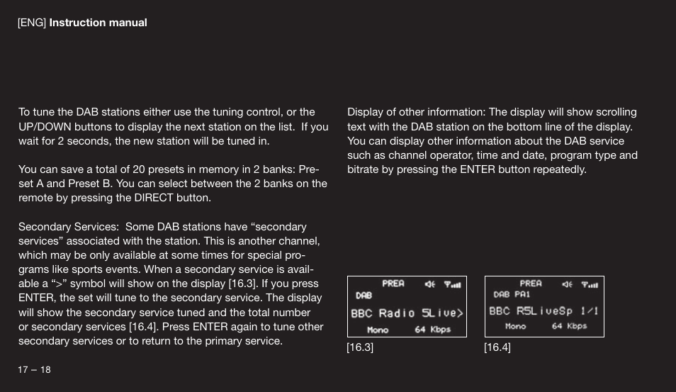 Eton 9120 User Manual | Page 18 / 192