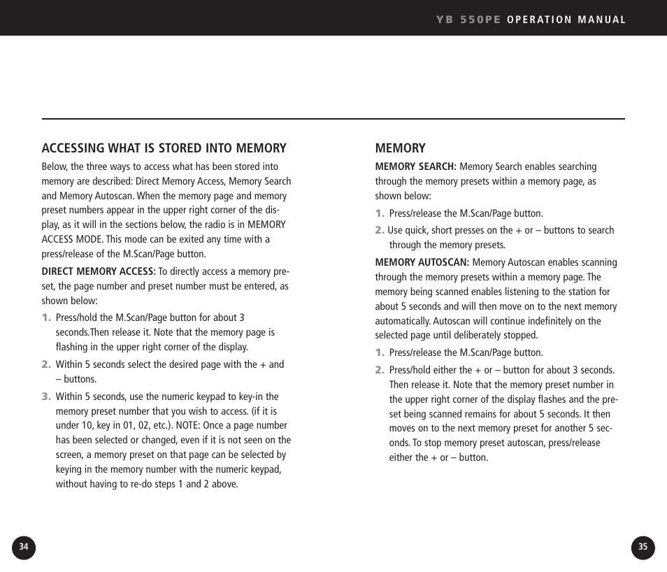 Eton YB550 User Manual | Page 18 / 81