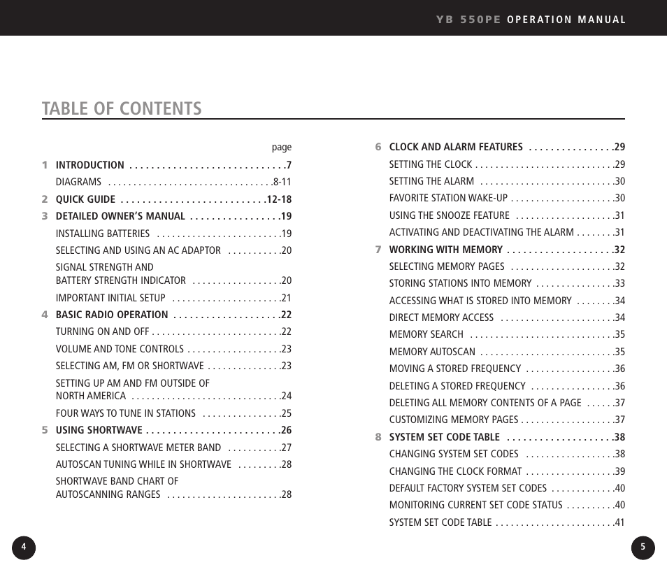 Eton YB550 User Manual | Page 3 / 81