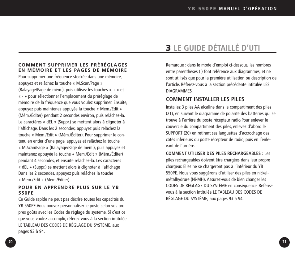 3le guide détaillé d’uti | Eton YB550 User Manual | Page 36 / 81