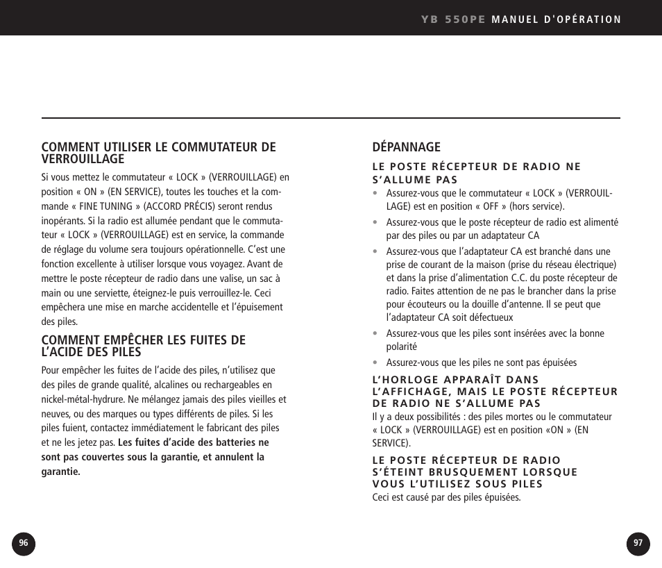 Eton YB550 User Manual | Page 49 / 81