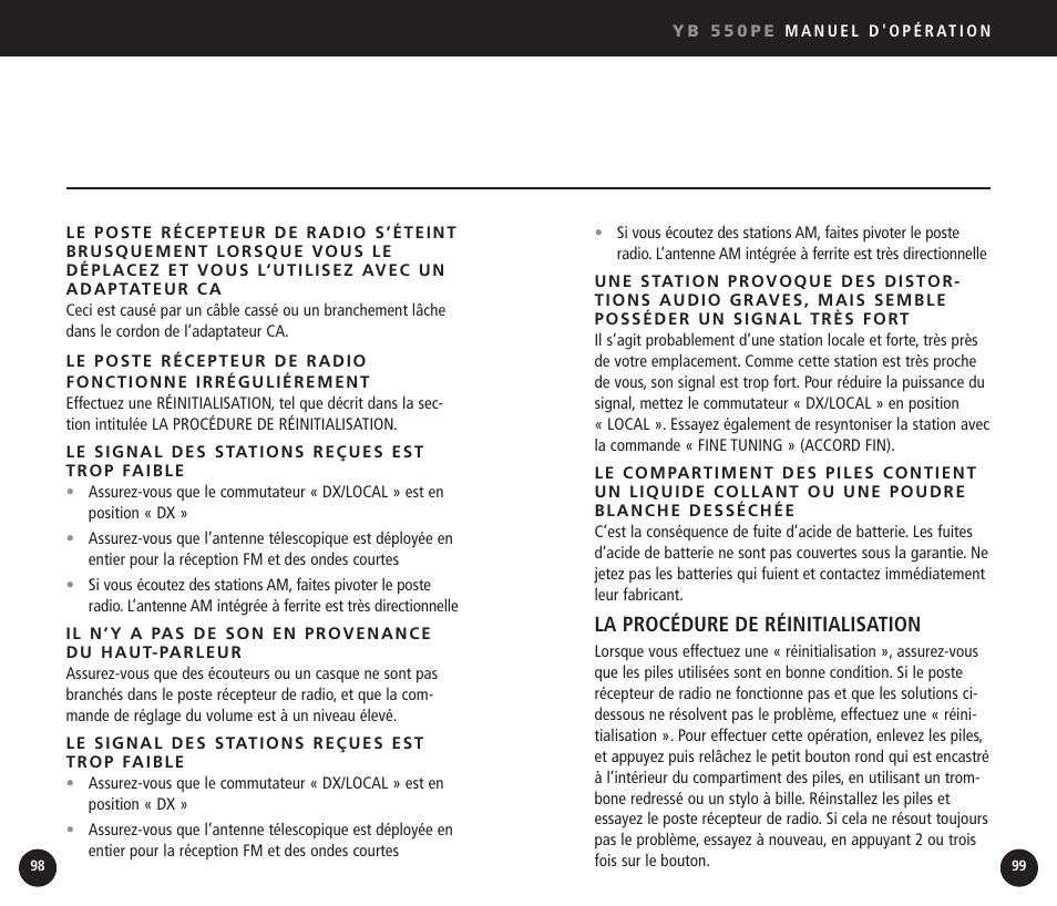 Eton YB550 User Manual | Page 50 / 81