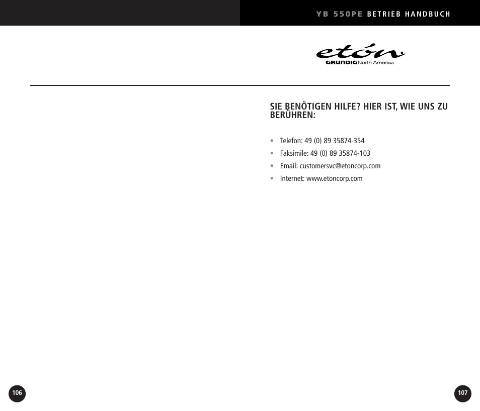 Eton YB550 User Manual | Page 54 / 81