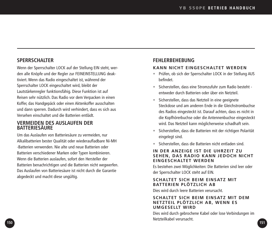 Eton YB550 User Manual | Page 76 / 81