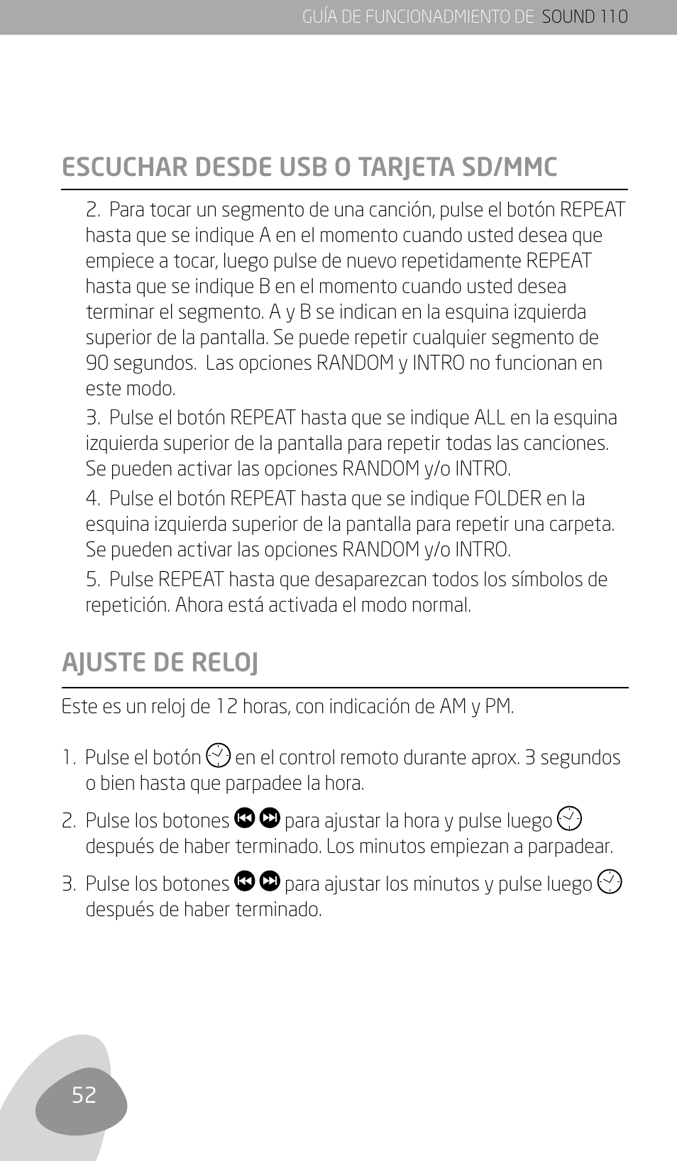 Eton SOUND 110 User Manual | Page 54 / 60