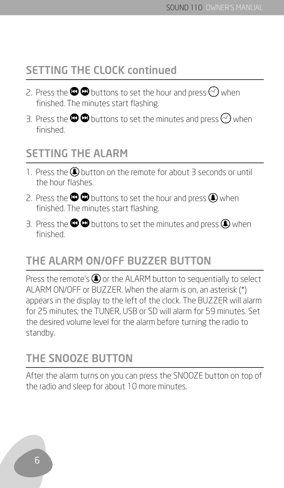 Eton SOUND 110 User Manual | Page 8 / 60