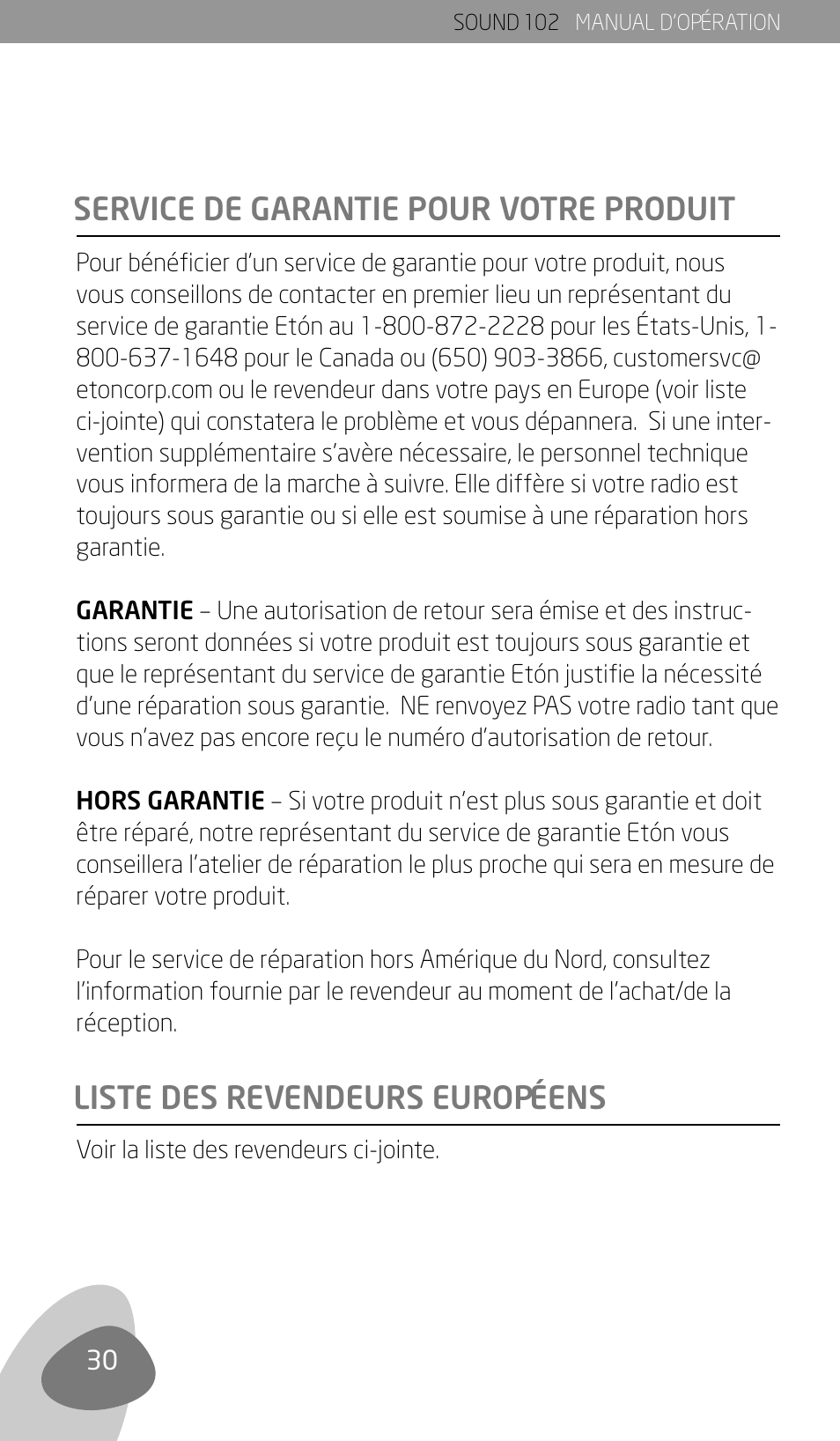 Eton Sound 102 User Manual | Page 32 / 82