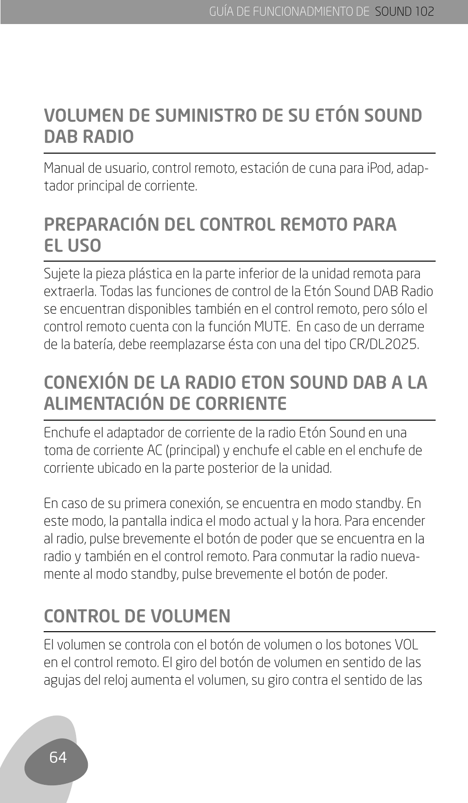 Eton Sound 102 User Manual | Page 66 / 82