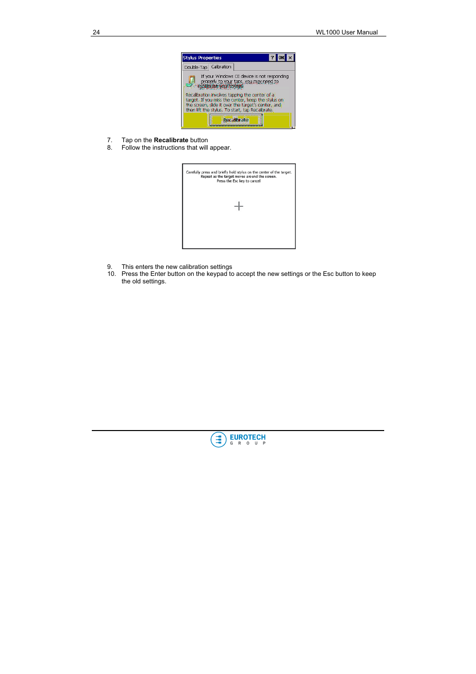 Eurotech Appliances WL1000 User Manual | Page 24 / 49