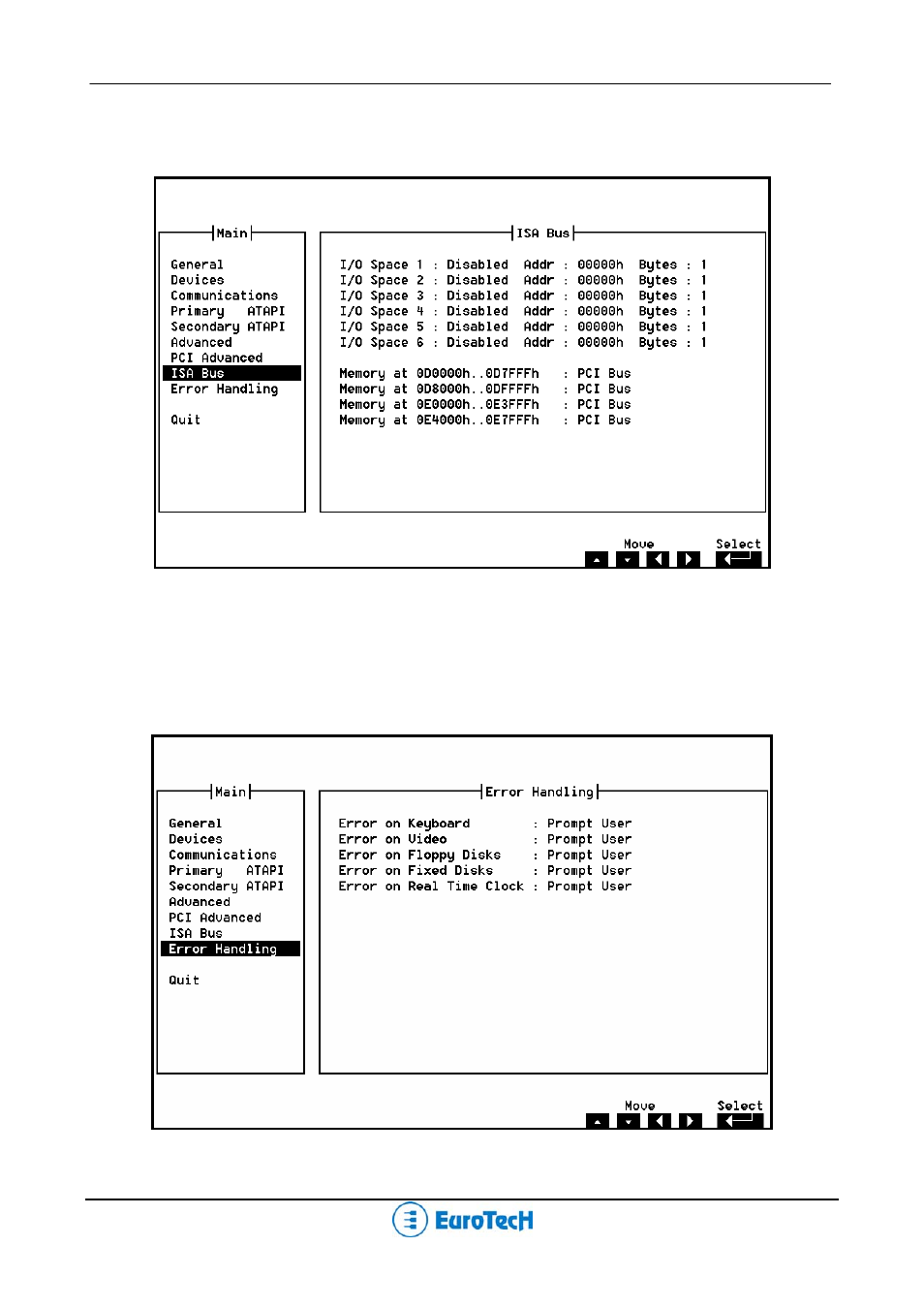 Isa bus | Eurotech Appliances CPU-1461 User Manual | Page 40 / 69
