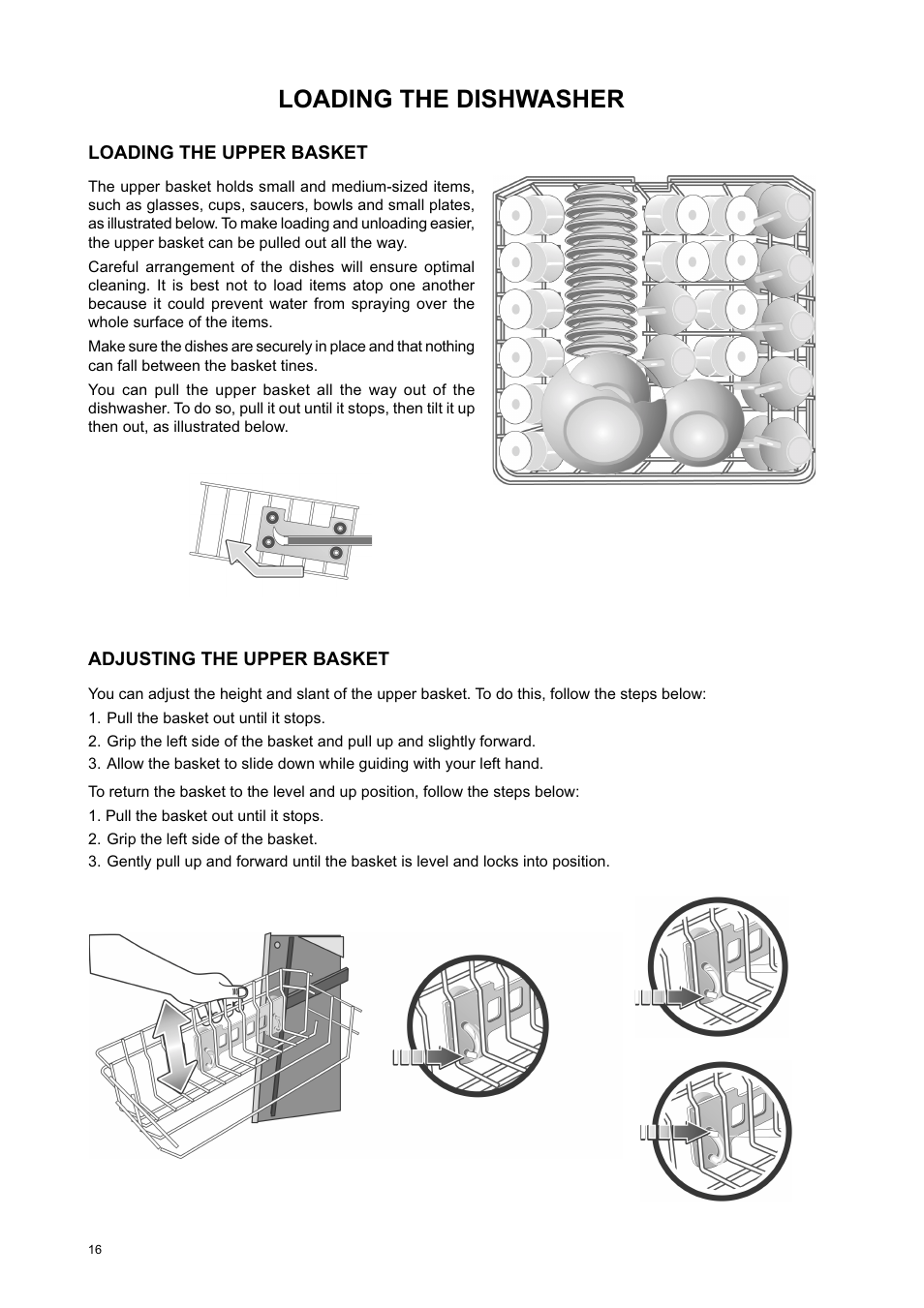 Loading the dishwasher | Eurotech Appliances EDW274E User Manual | Page 16 / 36