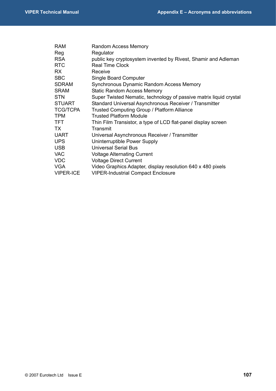Eurotech Appliances VIPER / VIPER-LITE PXA255 User Manual | Page 107 / 111