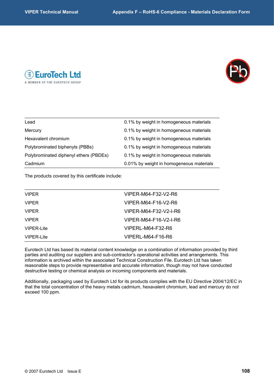 238h | Eurotech Appliances VIPER / VIPER-LITE PXA255 User Manual | Page 108 / 111