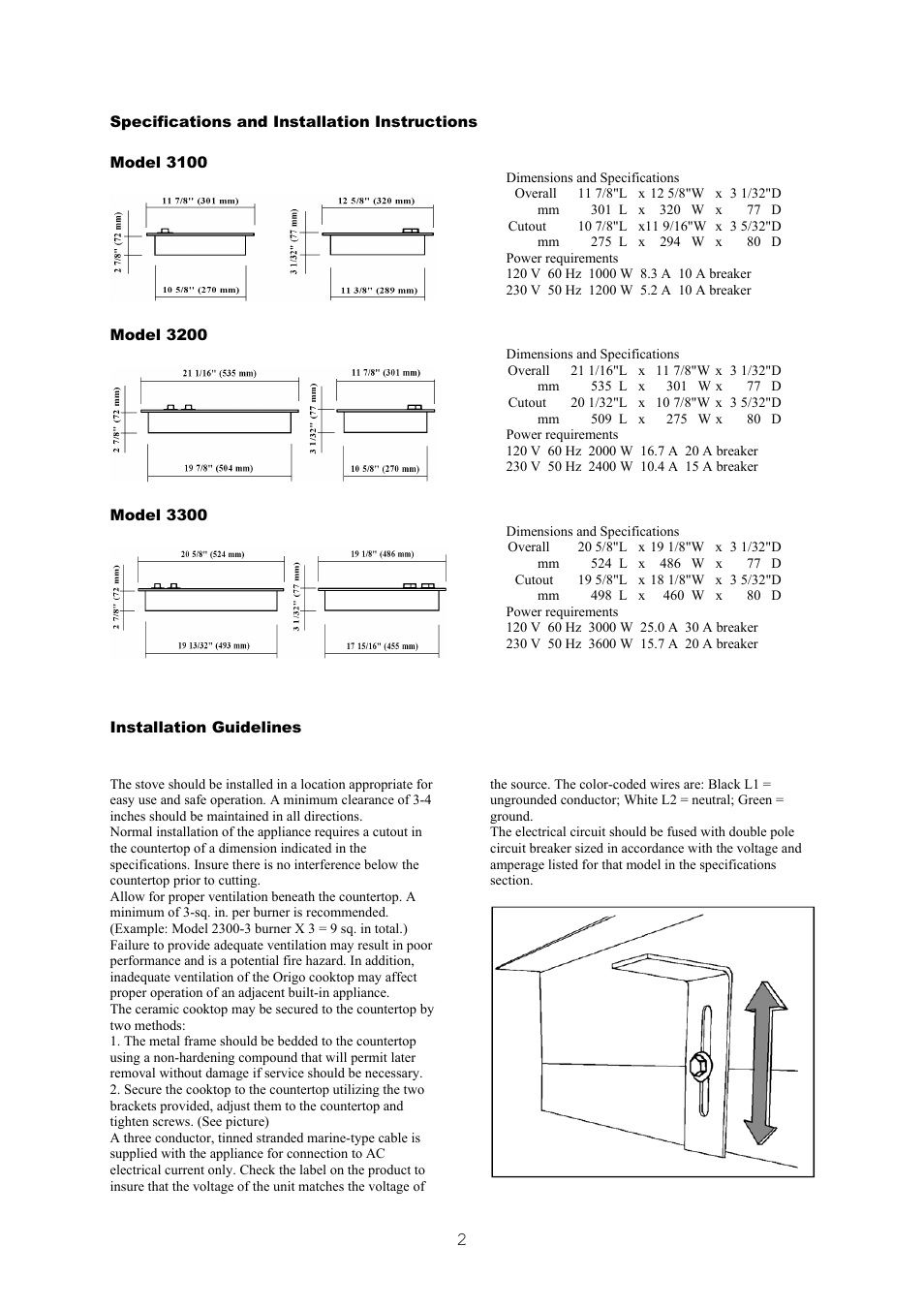 Eurotech Appliances 3200 User Manual | Page 2 / 4