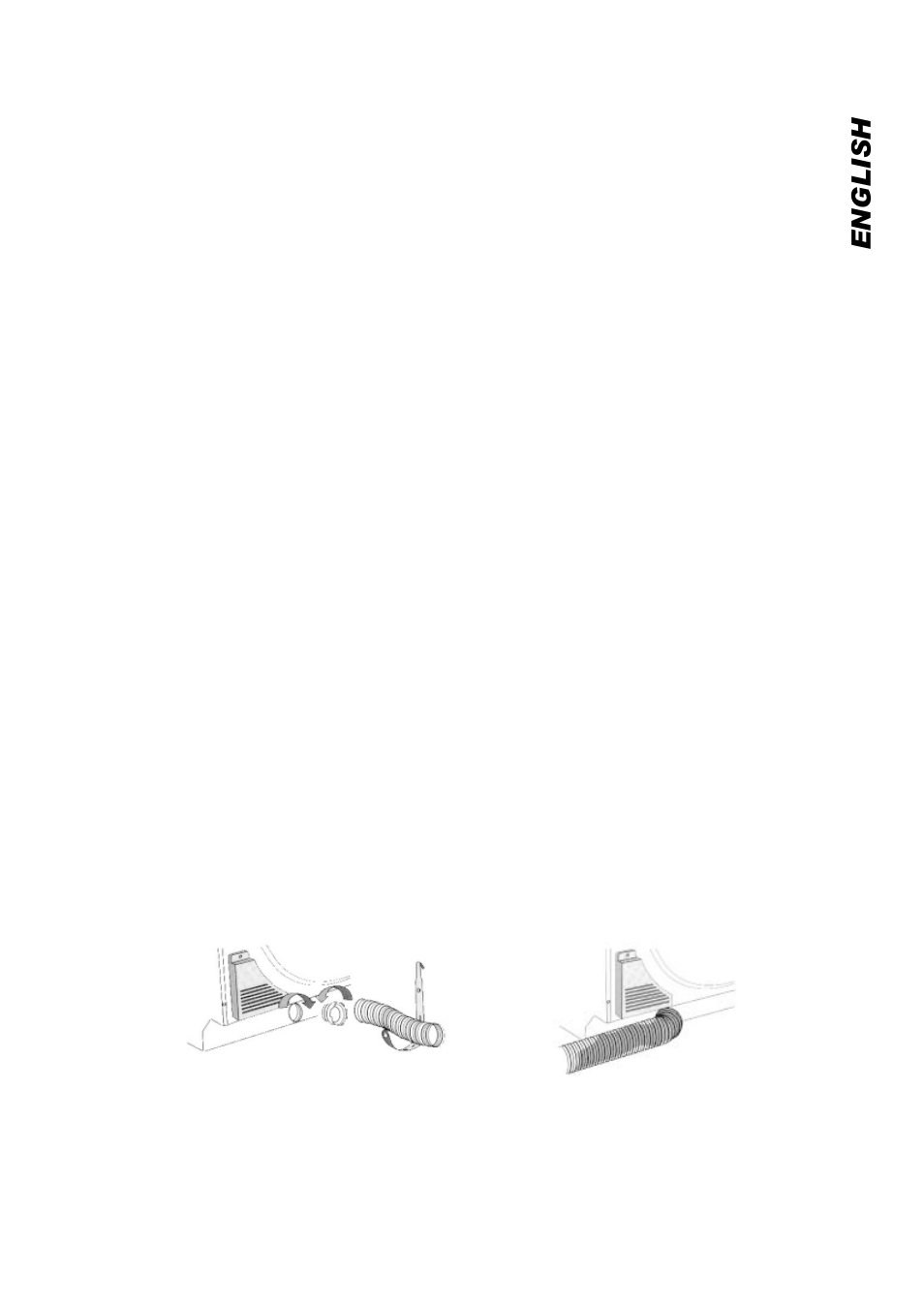 English, Installation instructions | Eurotech Appliances EDV158 User Manual | Page 5 / 16