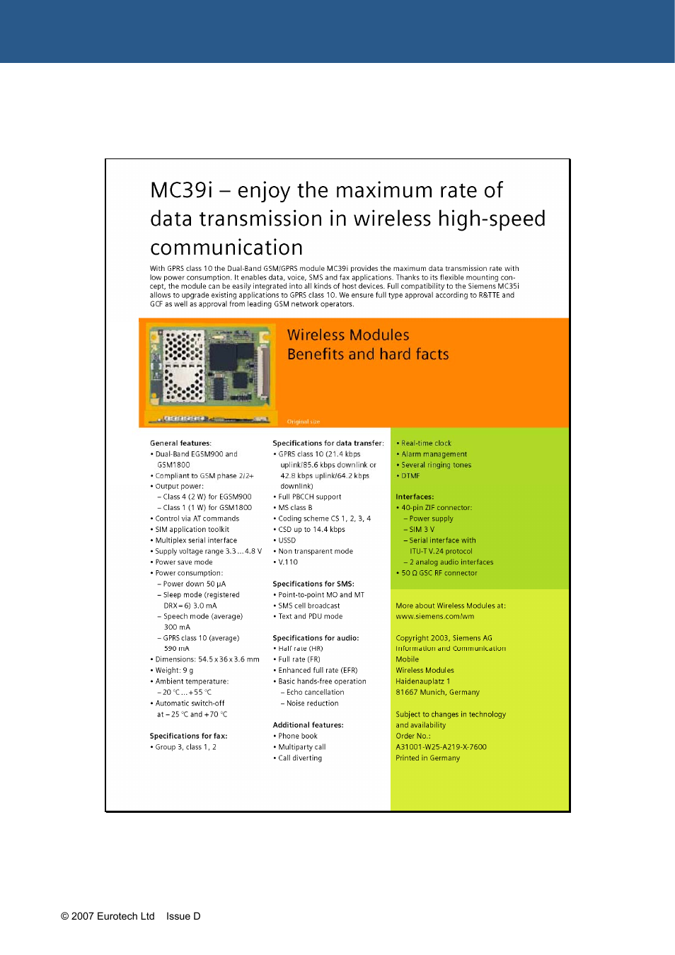Eurotech Appliances ZEUS PXA270 User Manual | Page 107 / 136