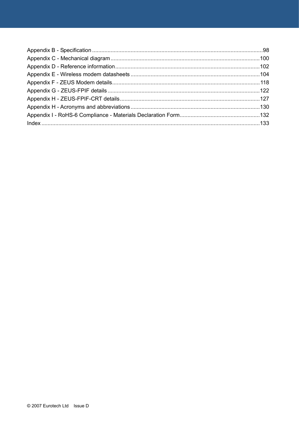 Eurotech Appliances ZEUS PXA270 User Manual | Page 4 / 136