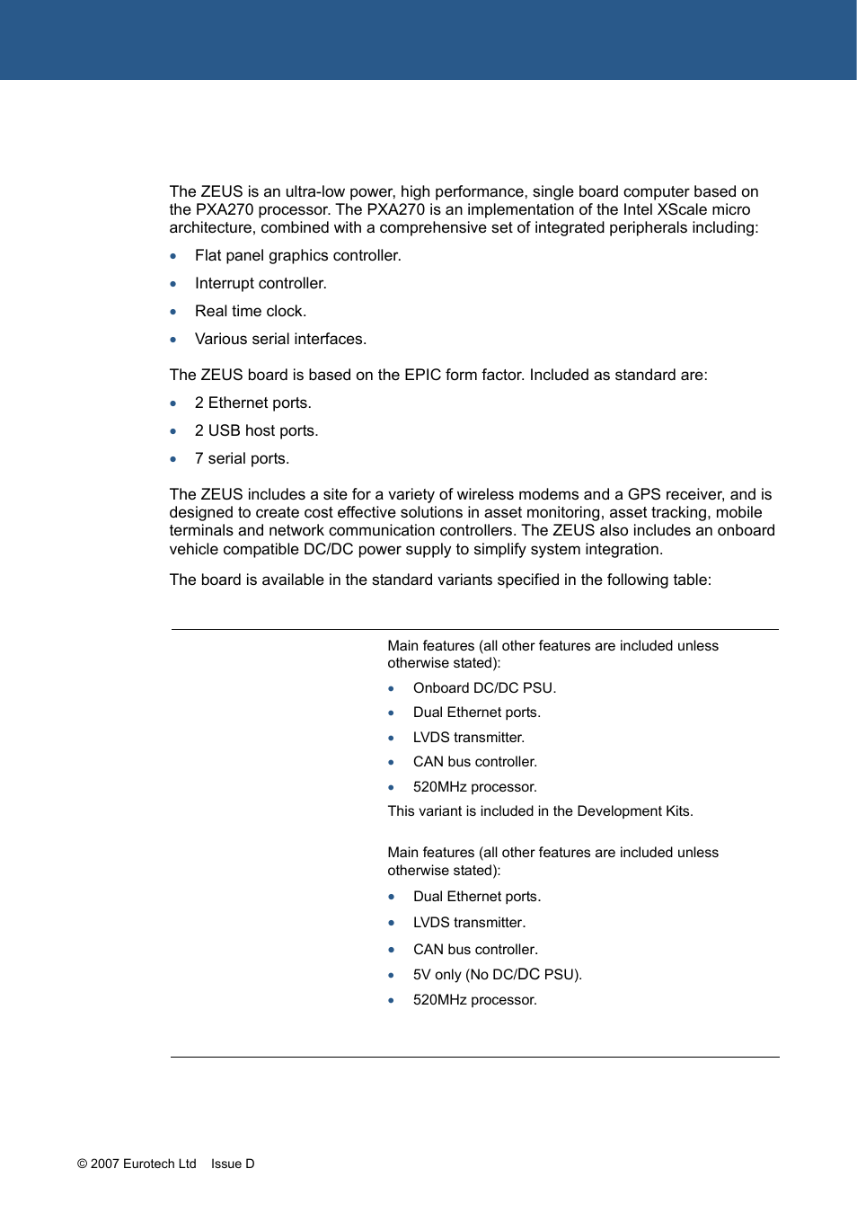 Introduction | Eurotech Appliances ZEUS PXA270 User Manual | Page 6 / 136