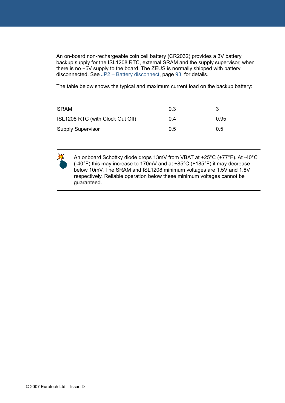 Eurotech Appliances ZEUS PXA270 User Manual | Page 65 / 136