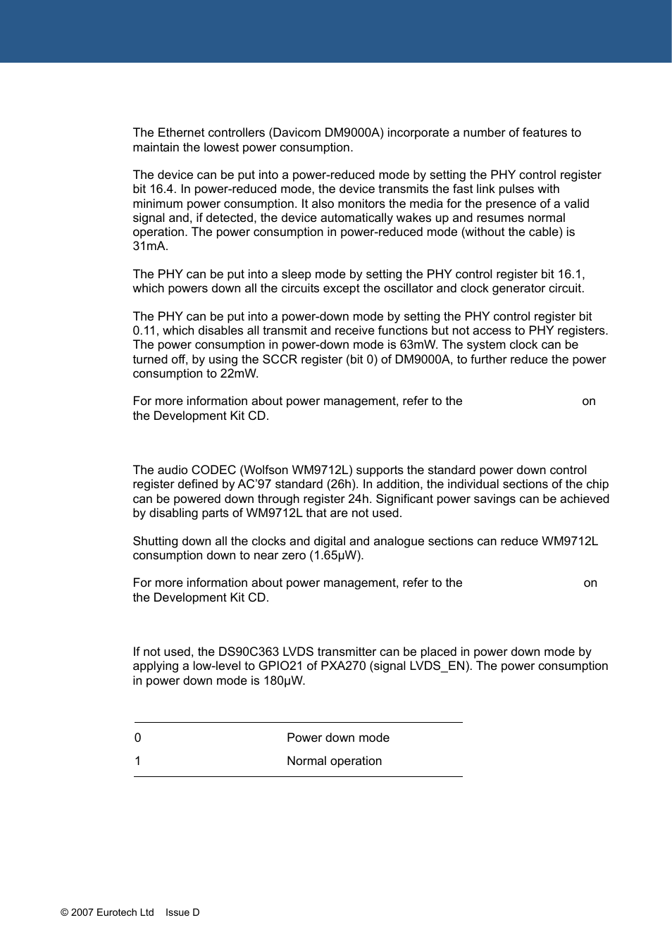 Ction, Audio, Power management | For det | Eurotech Appliances ZEUS PXA270 User Manual | Page 71 / 136