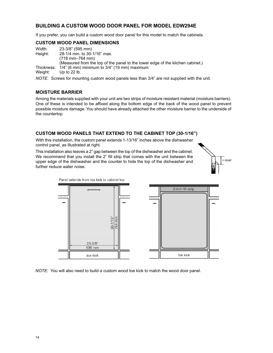 Eurotech Appliances EDW294E User Manual | Page 14 / 35