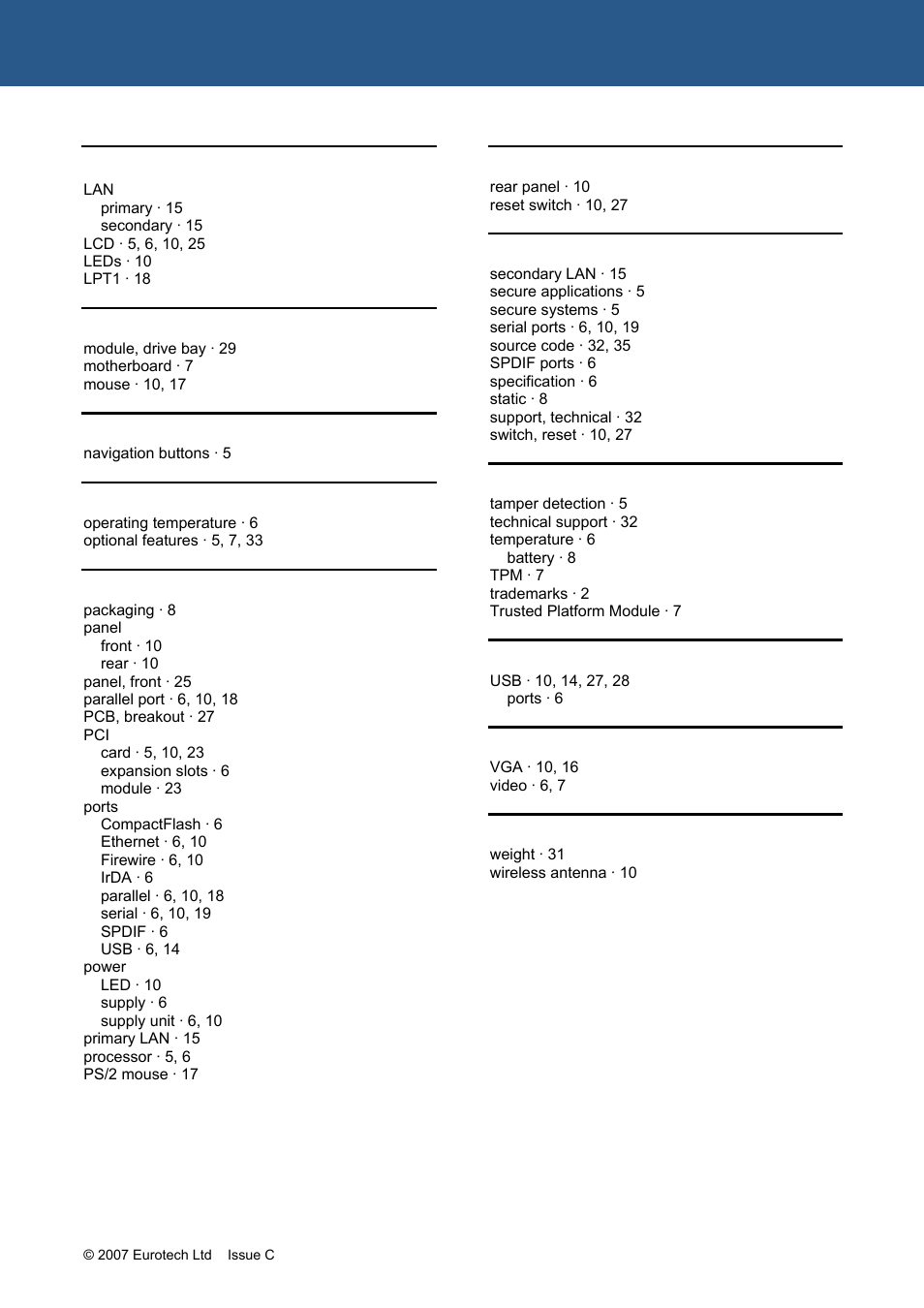 Eurotech Appliances APOLLO 1U ICE FM12961 User Manual | Page 37 / 37