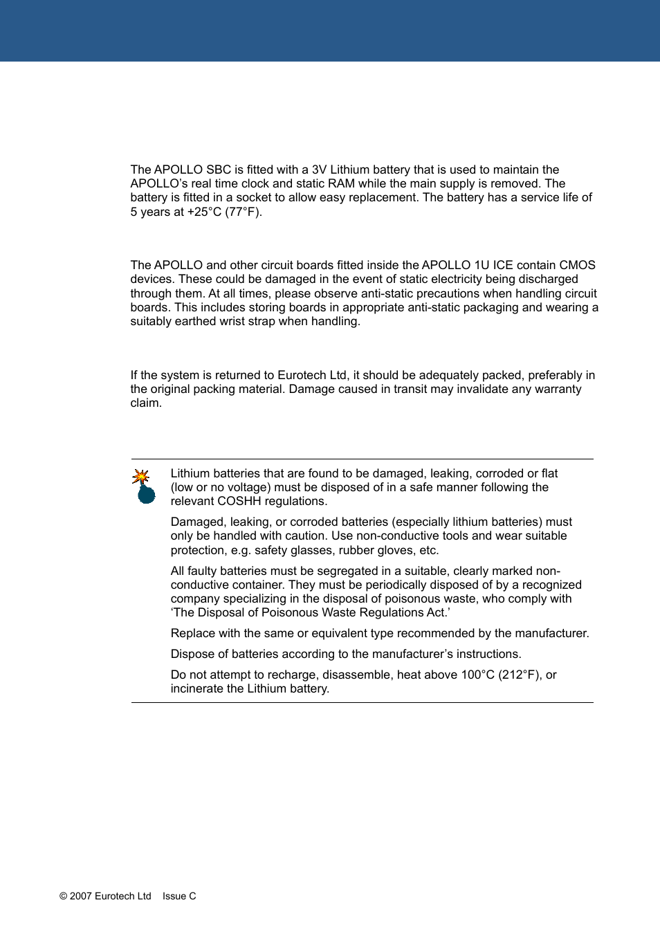 Using the enclosure safely | Eurotech Appliances APOLLO 1U ICE FM12961 User Manual | Page 8 / 37