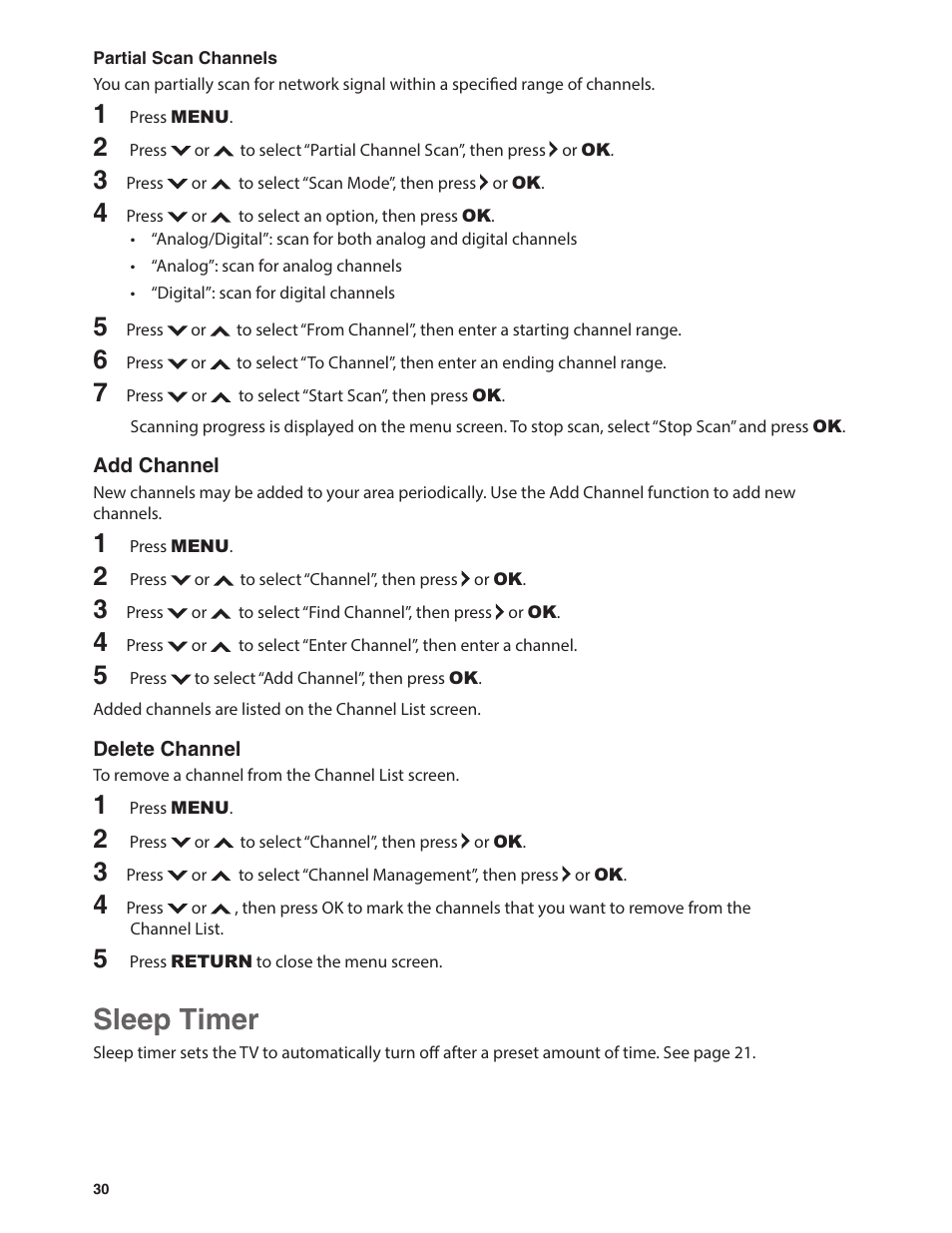 Sleep timer | Emerald Innovations EM37T User Manual | Page 34 / 44