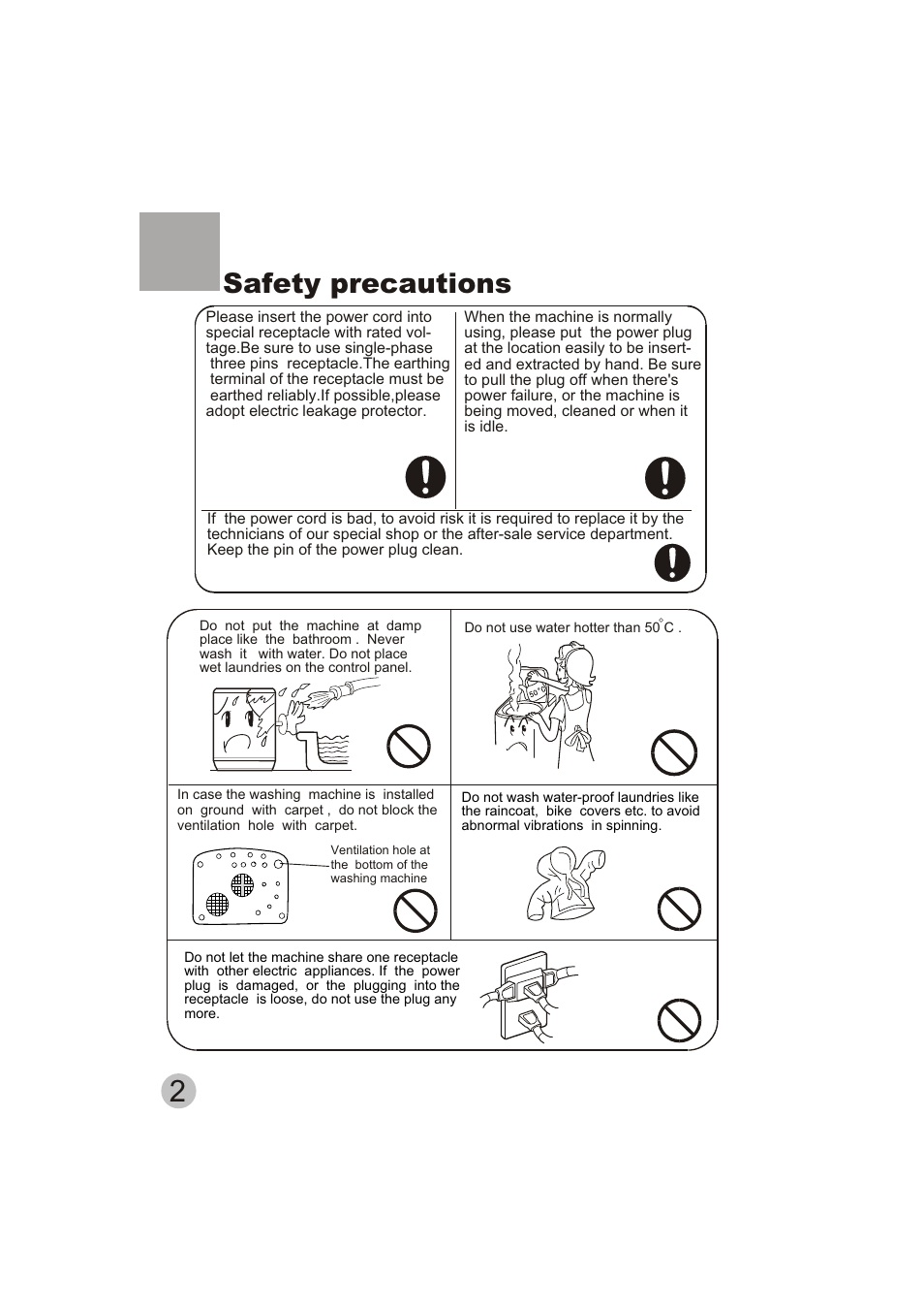 Safety precautions | Emerald Innovations EW-2500MG User Manual | Page 4 / 11