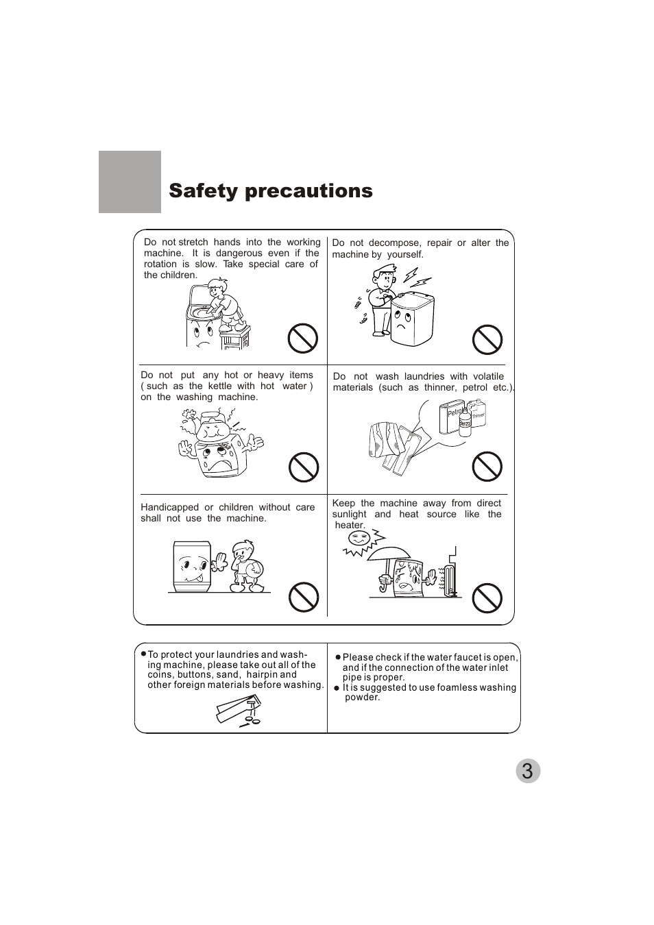 Safety precautions | Emerald Innovations EW-2500MG User Manual | Page 5 / 11