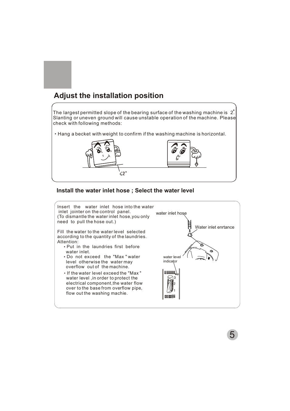 Adjust the installation position | Emerald Innovations EW-2500MG User Manual | Page 7 / 11