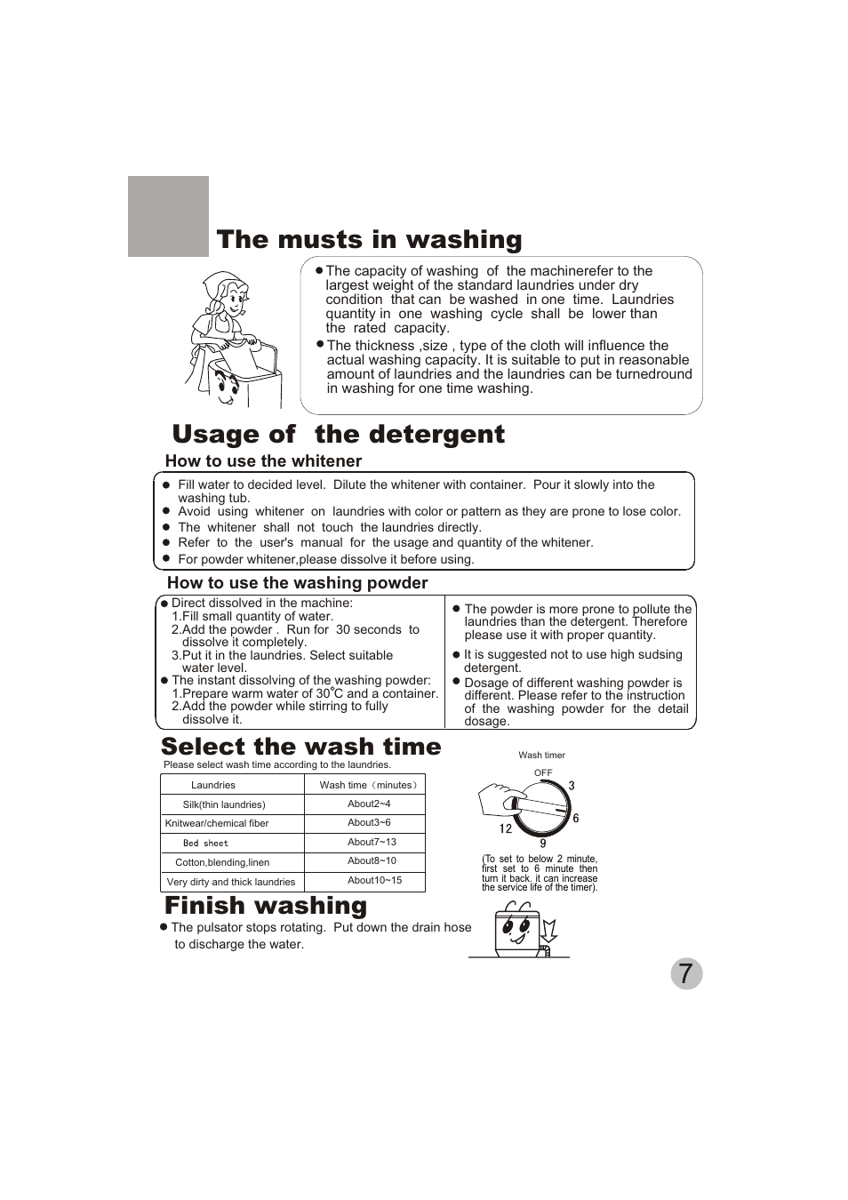 Select the wash time | Emerald Innovations EW-2500MG User Manual | Page 9 / 11