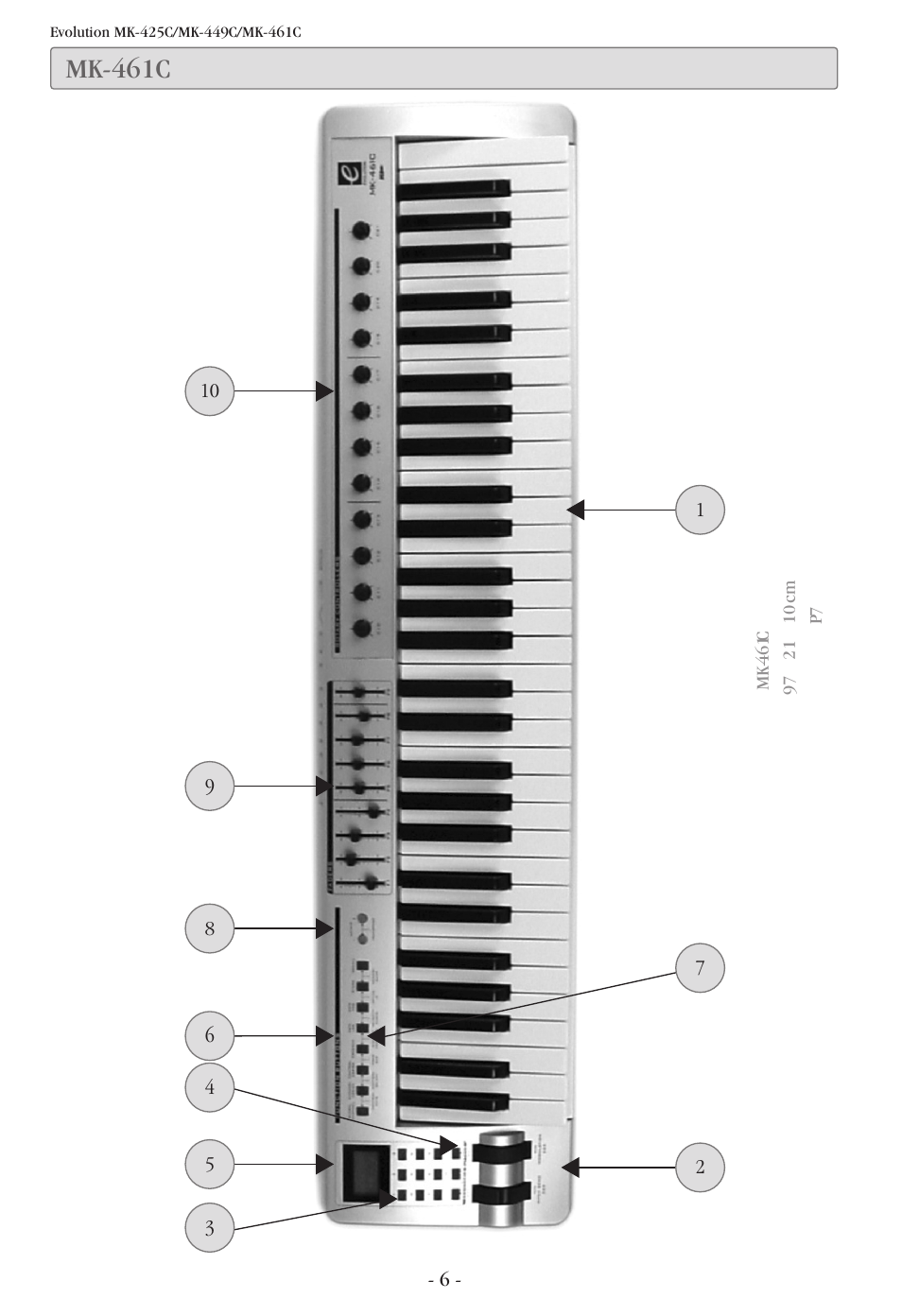 Mk-461c 全体図, Mk-461c | Evolution Technologies MK-425C User Manual | Page 7 / 21