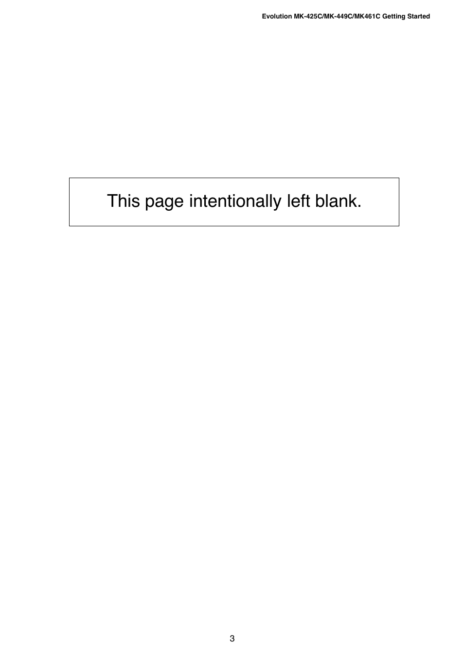 This page intentionally left blank | Evolution Technologies MK-425C User Manual | Page 4 / 21