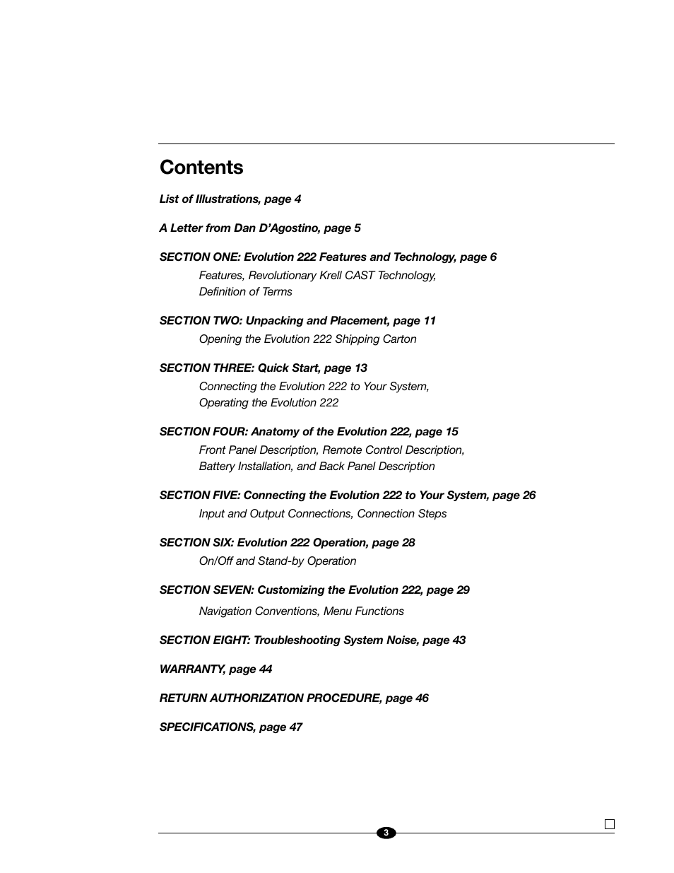 Evolution Technologies 222 User Manual | Page 3 / 48
