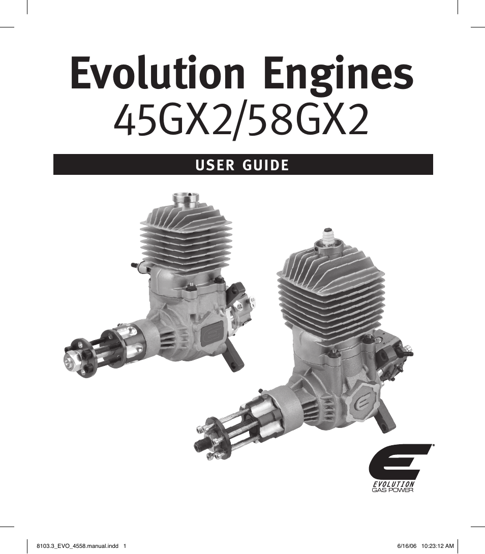 Evolution Technologies 45GX2 User Manual | 12 pages
