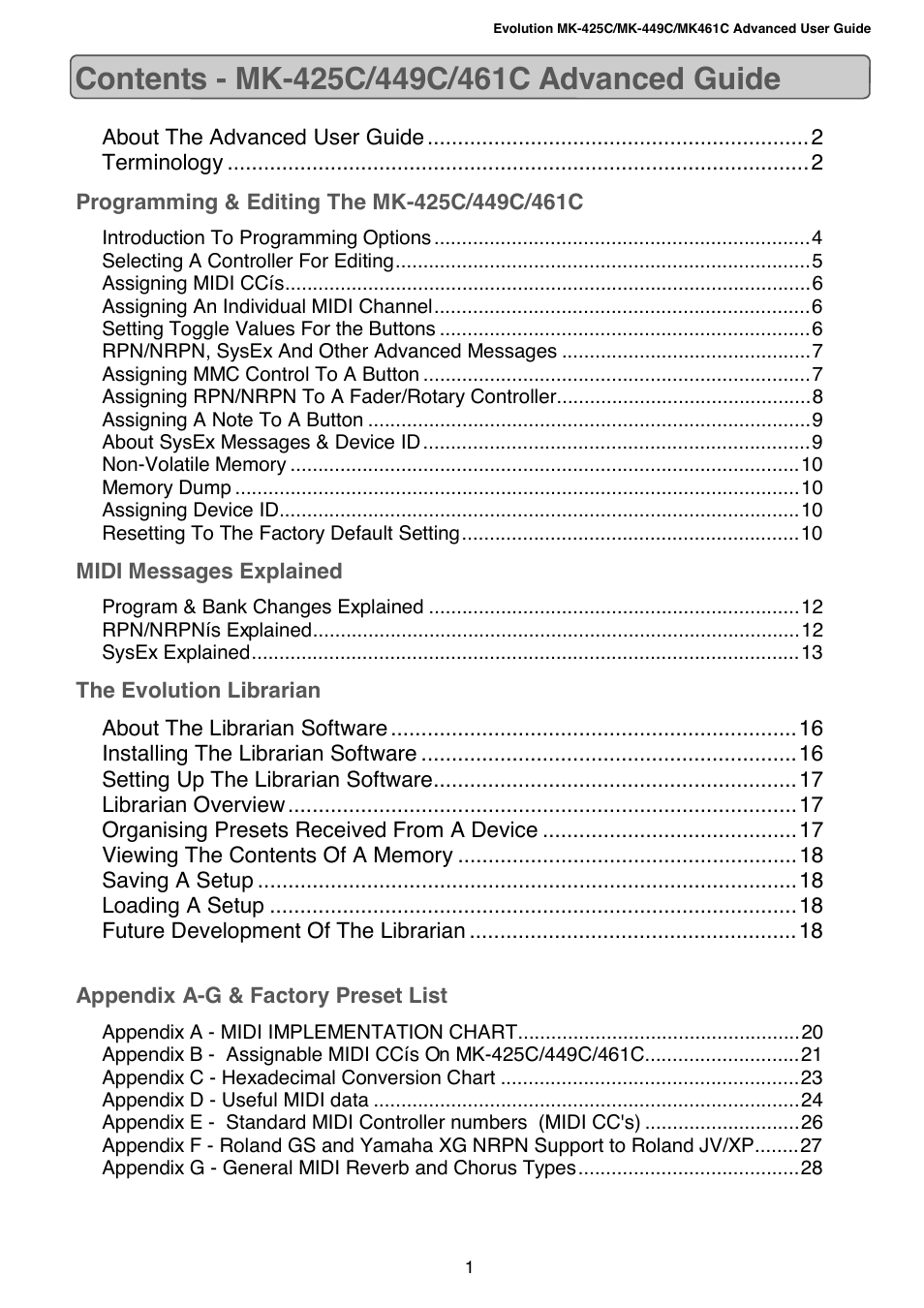 Evolution Technologies MK-449C User Manual | Page 2 / 29