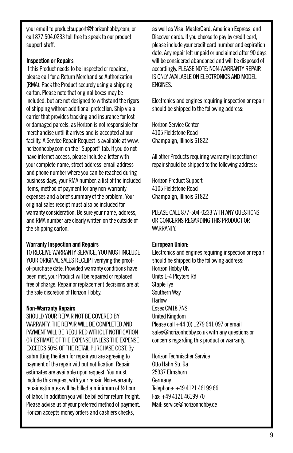 Evolution Technologies 36NT User Manual | Page 9 / 12