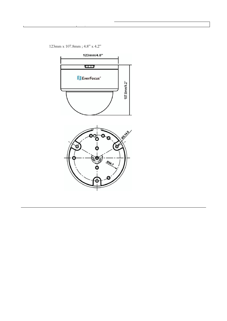 4 dimensions | EverFocus ED560 User Manual | Page 11 / 47