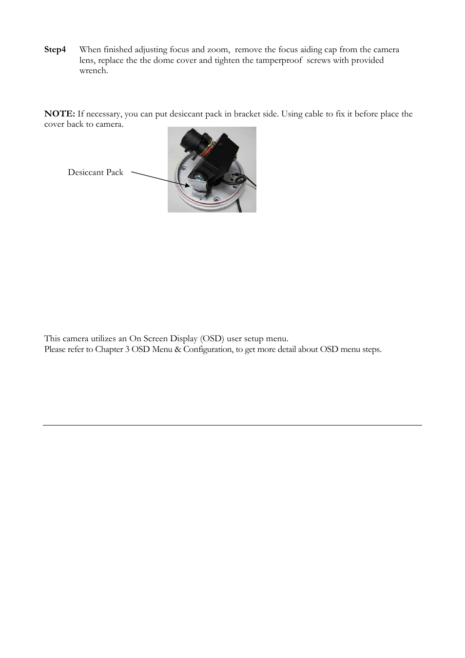 3 camera setting, 1 osd user setup menu | EverFocus ED560 User Manual | Page 24 / 47