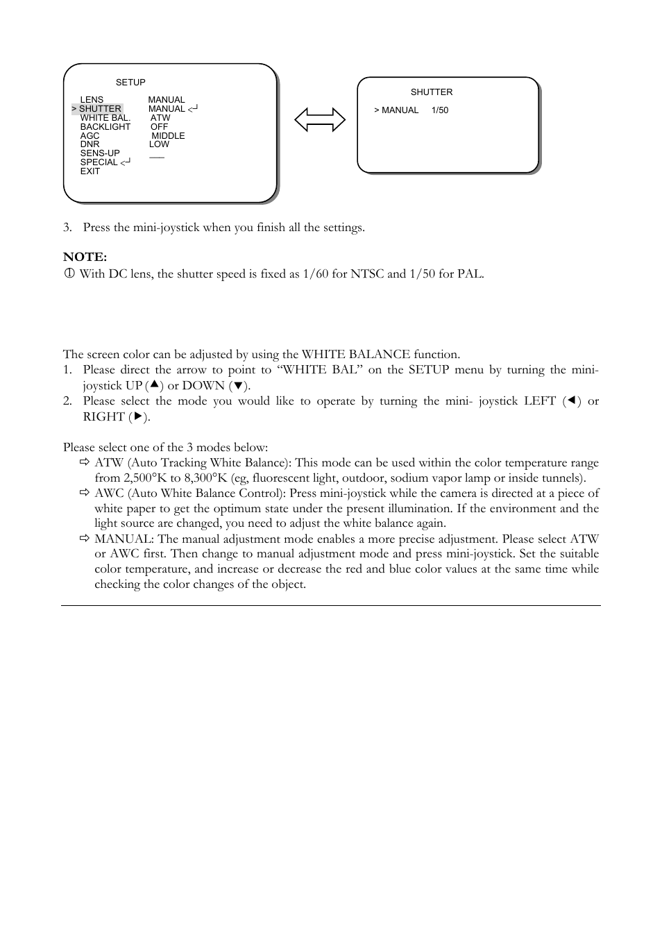 3 white balance control | EverFocus ED560 User Manual | Page 31 / 47