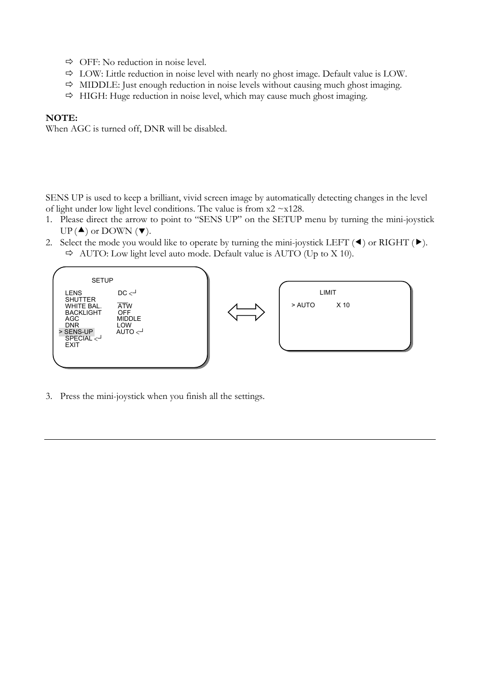 7 sens-up | EverFocus ED560 User Manual | Page 35 / 47