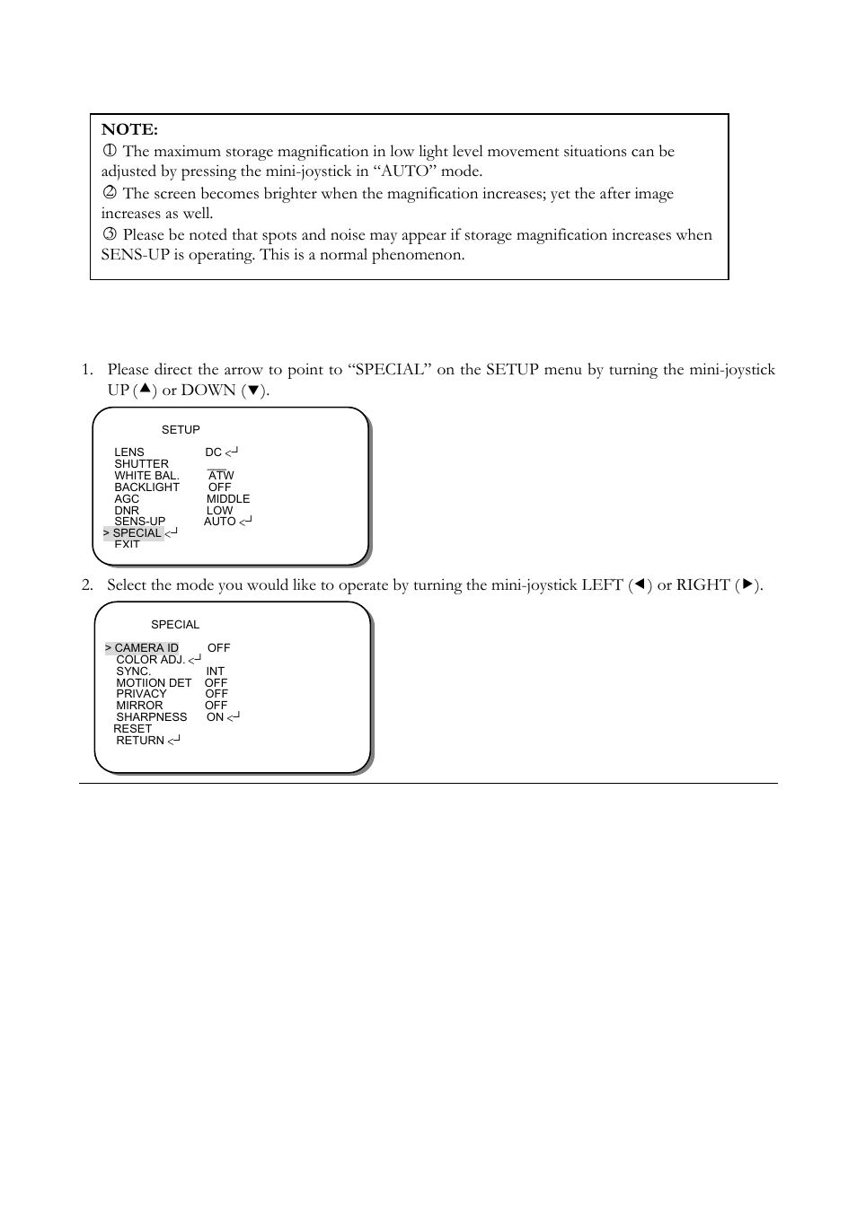 8 special | EverFocus ED560 User Manual | Page 36 / 47