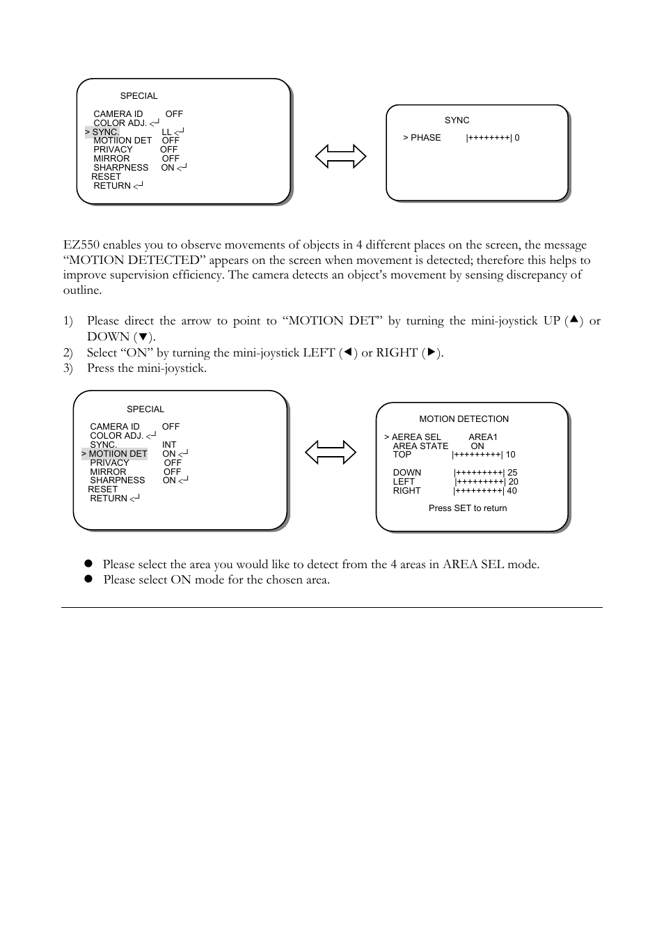 4 motion detection | EverFocus ED560 User Manual | Page 39 / 47