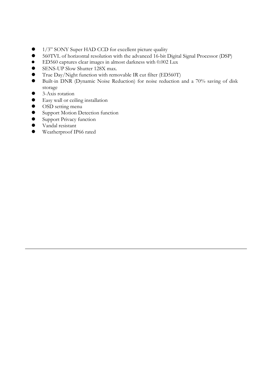 1 features | EverFocus ED560 User Manual | Page 7 / 47