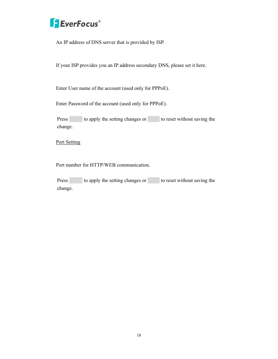 EverFocus EAN EDN850H User Manual | Page 18 / 60